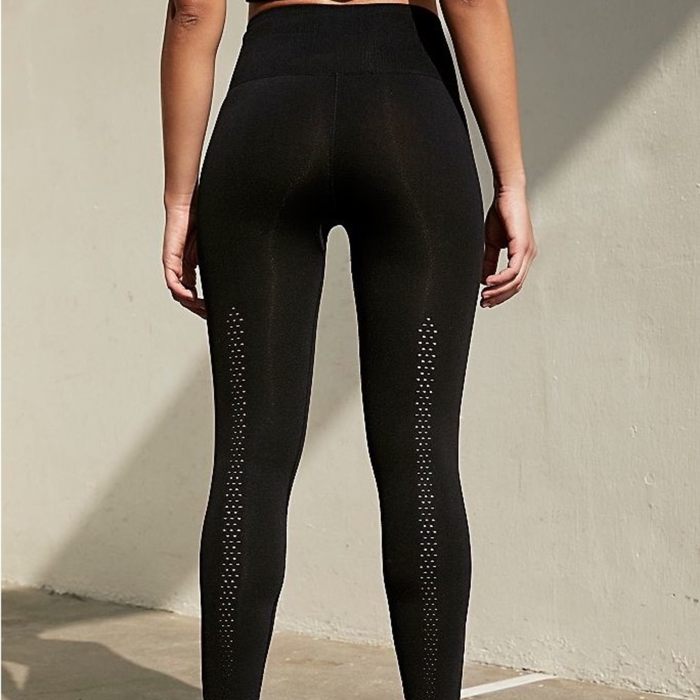 Free People FP Movement good karma leggings in black.
